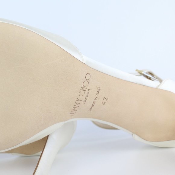NEW JIMMY CHOO Annie 85 Satin Sandals - Picture 15 of 16